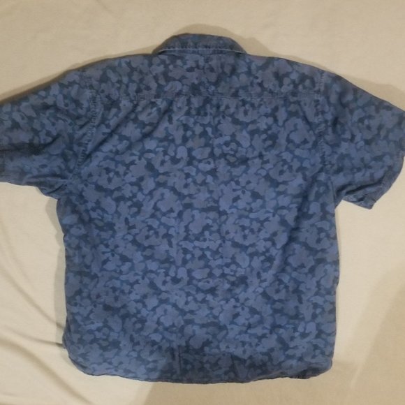 Blue camo men's Northwest Territory XXL shirt - Picture 2 of 4